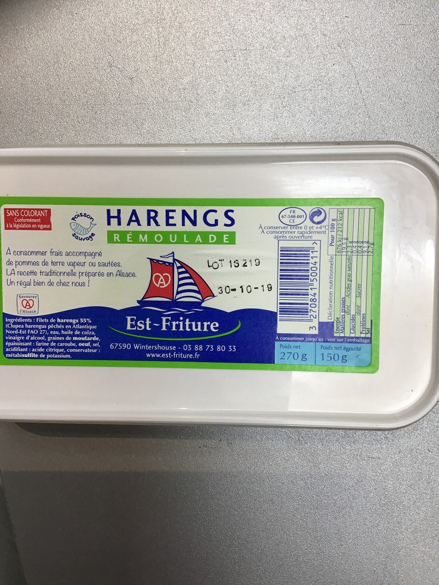 Harengs remoulade EST FRITURE - Product - fr