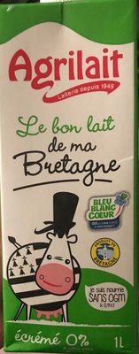 Lait écrémé UHT BBC sans OGM Bretagne - Produkt - fr