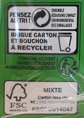 Agrilait - Recycling instructions and/or packaging information - fr