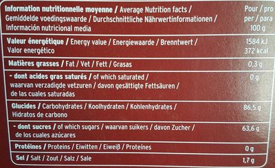 Têtes Brûlées goût Cola - Nutrition facts - fr