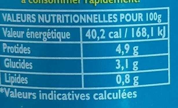 Soupe de poisson - Nutrition facts - fr