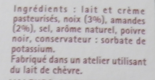 L'Original Tartare, Noix Croquantes (8 portions) - (34 % MG) - Ingredients - fr