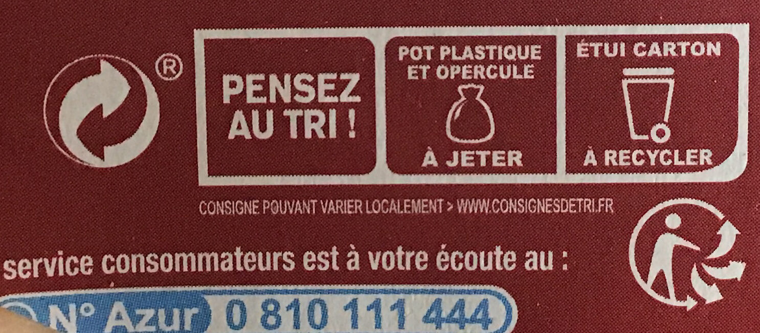 Dessert végétal chocolat intense - Recycling instructions and/or packaging information - fr