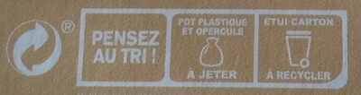 Dessert végétal, Vanille Bourbon - Recycling instructions and/or packaging information - fr