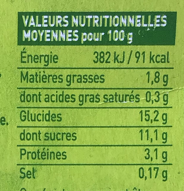 So Soja ! Café - Nutrition facts - fr