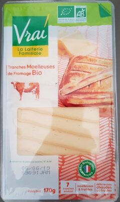 Tranches moelleuses de fromage bio - Produit