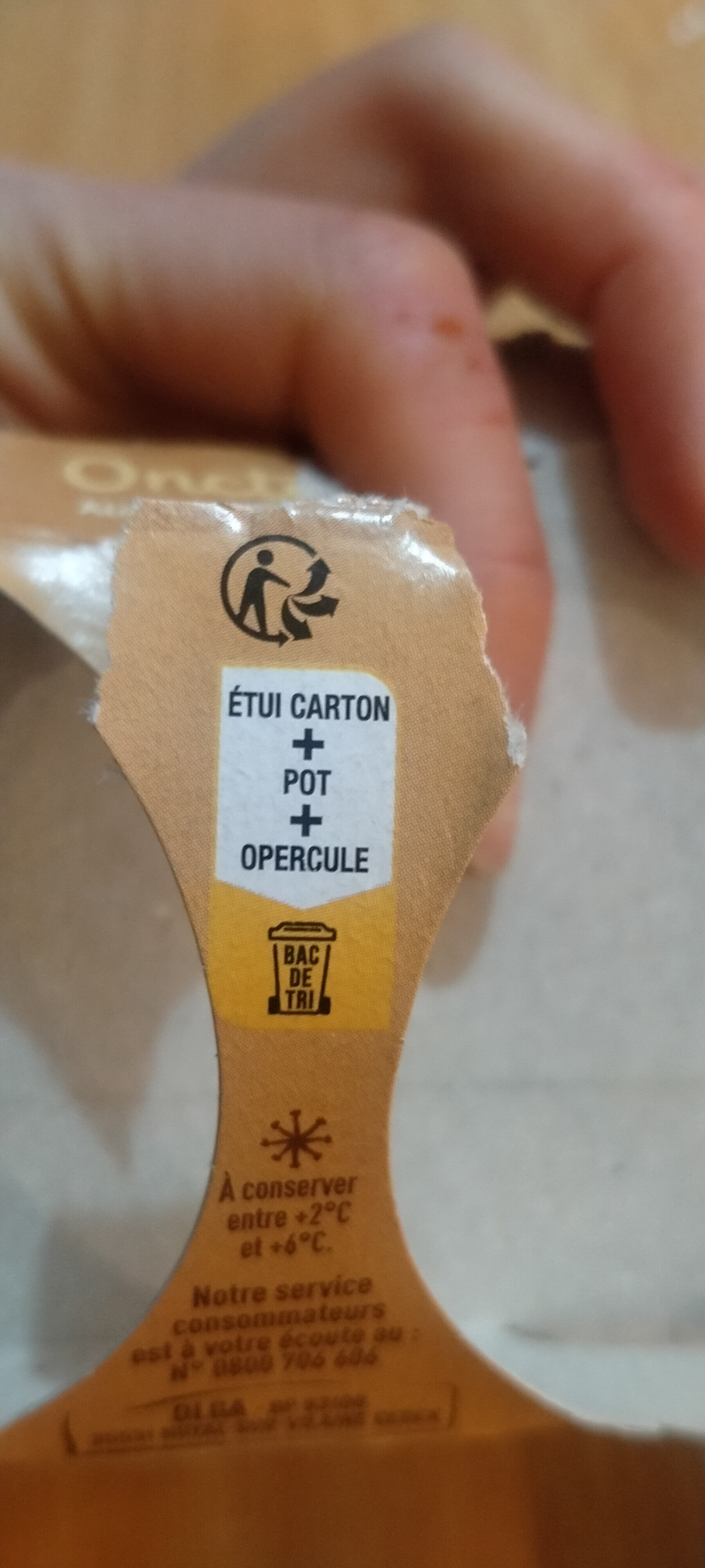 Onctueux au lait d'amande - Recycling instructions and/or packaging information - fr