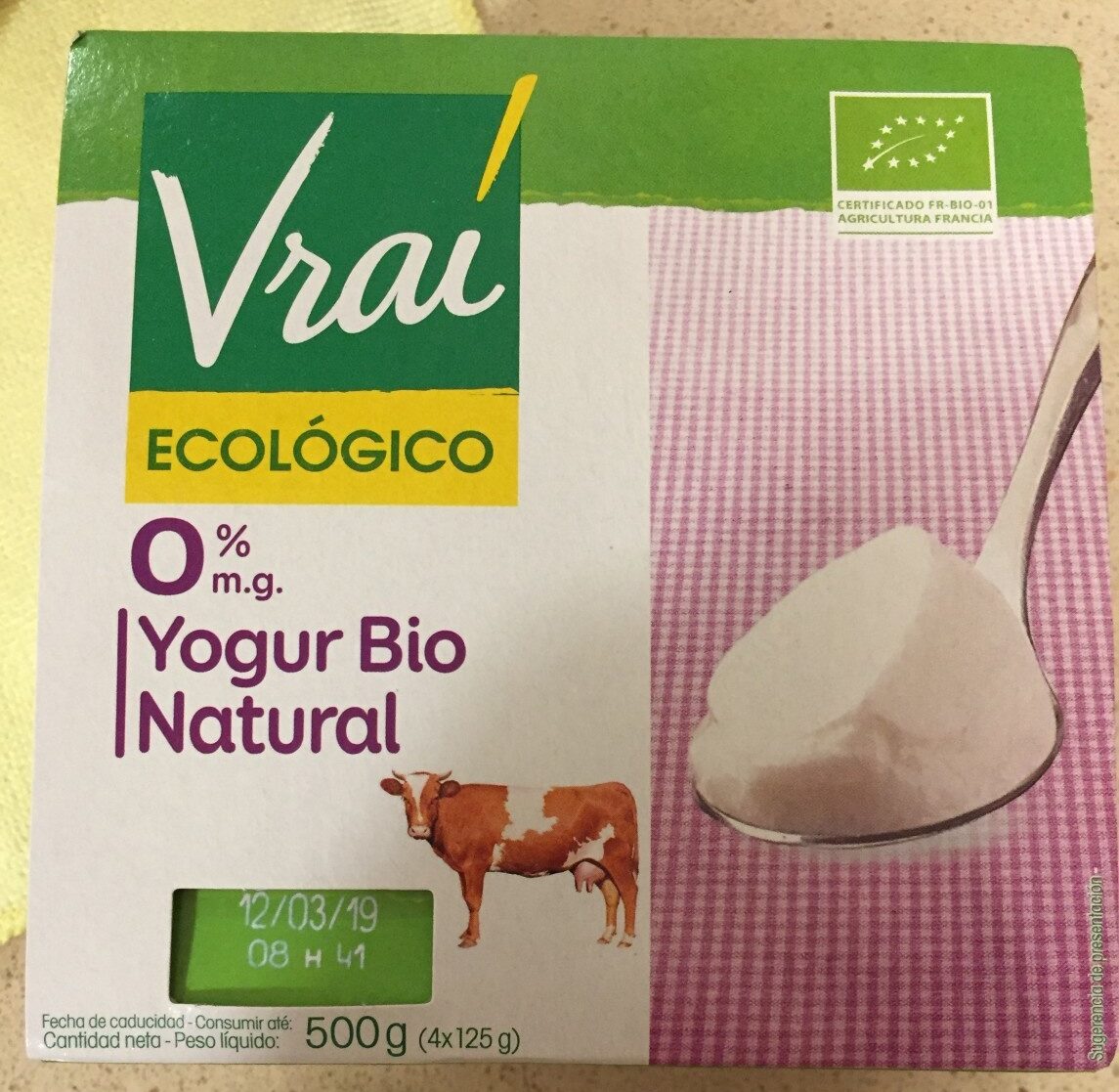 Yogur bio natural 0% - Produkt - es