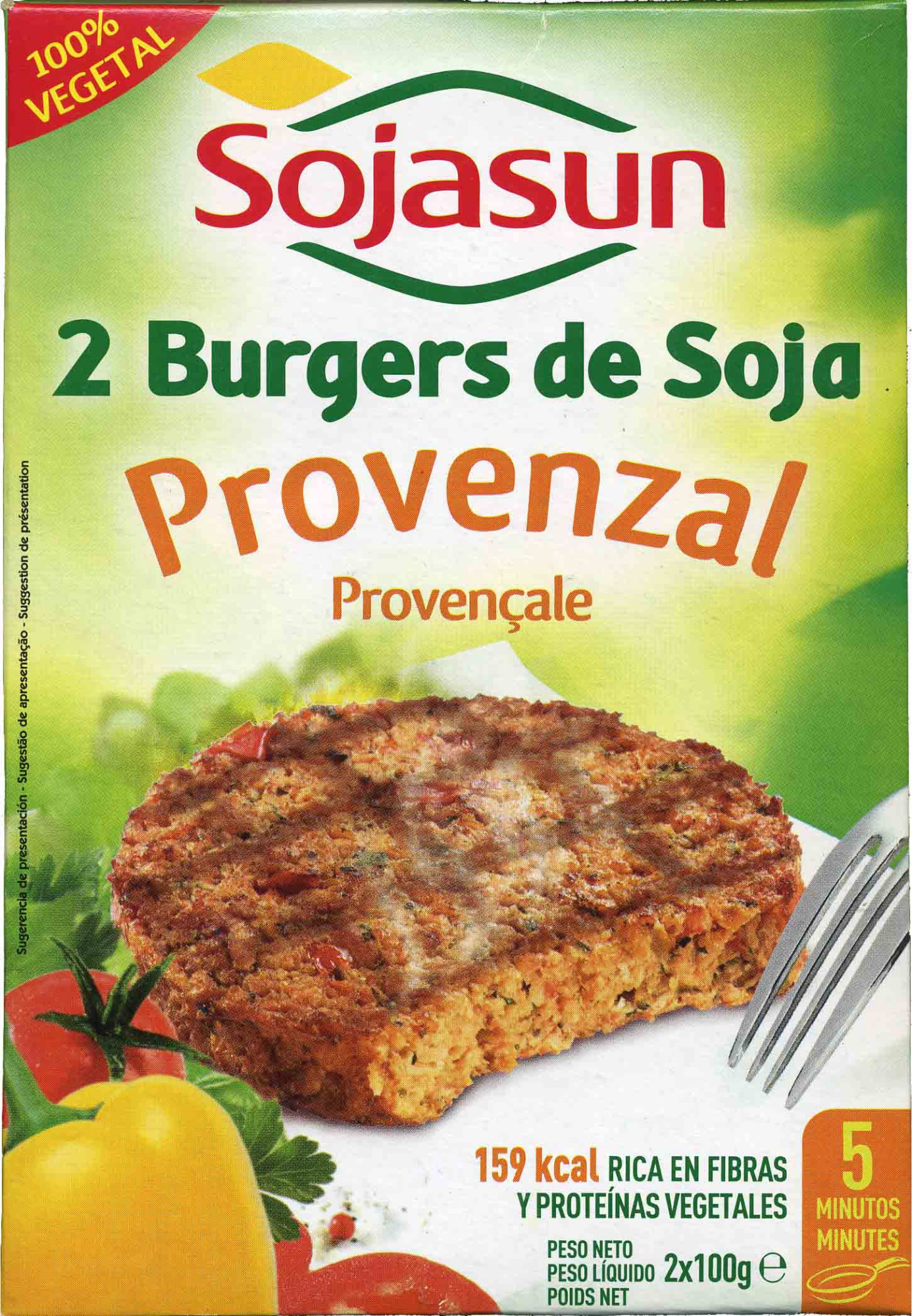 2 burgers de soja provenzal - Producte - es