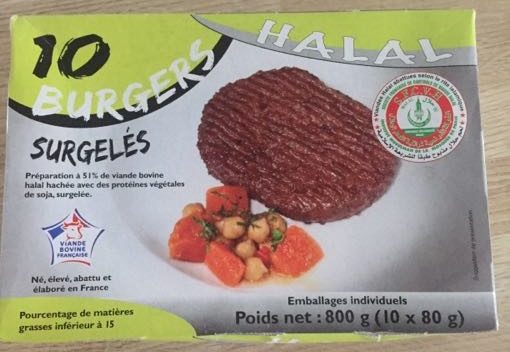 Burger Halal Surgelés - Produkt - fr