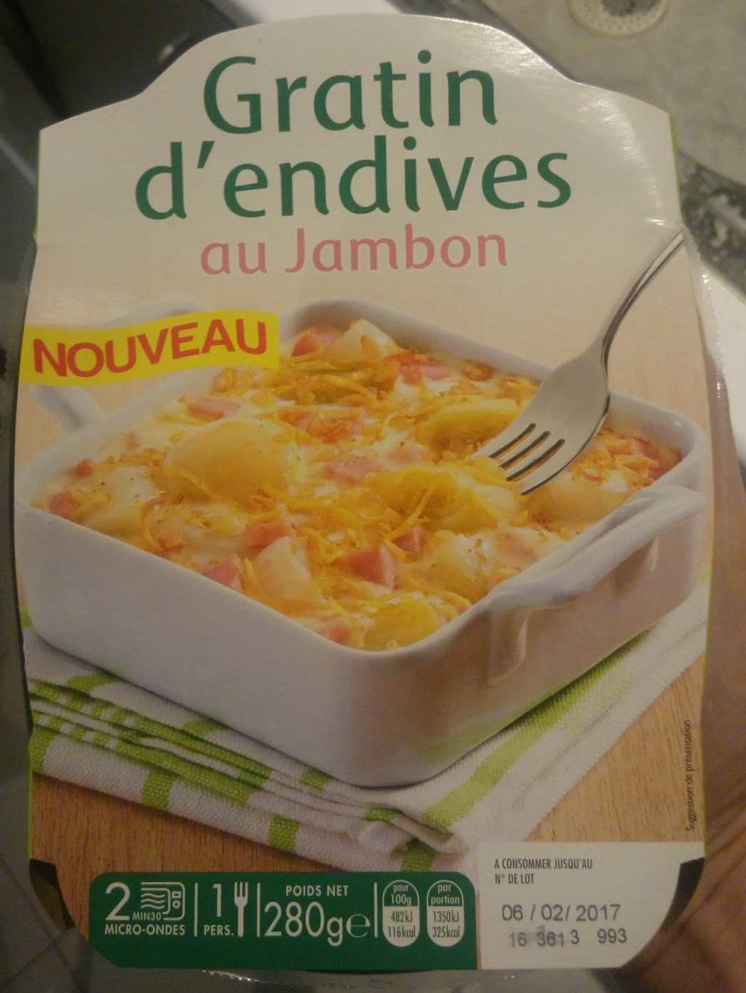 Gratin d'endives au Jambon - Produkt - fr