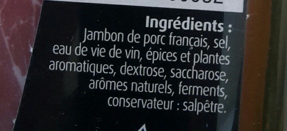 Petitgas 3 Tranches Epaisses Jambon Vendeenne 270G - Ingredients - fr