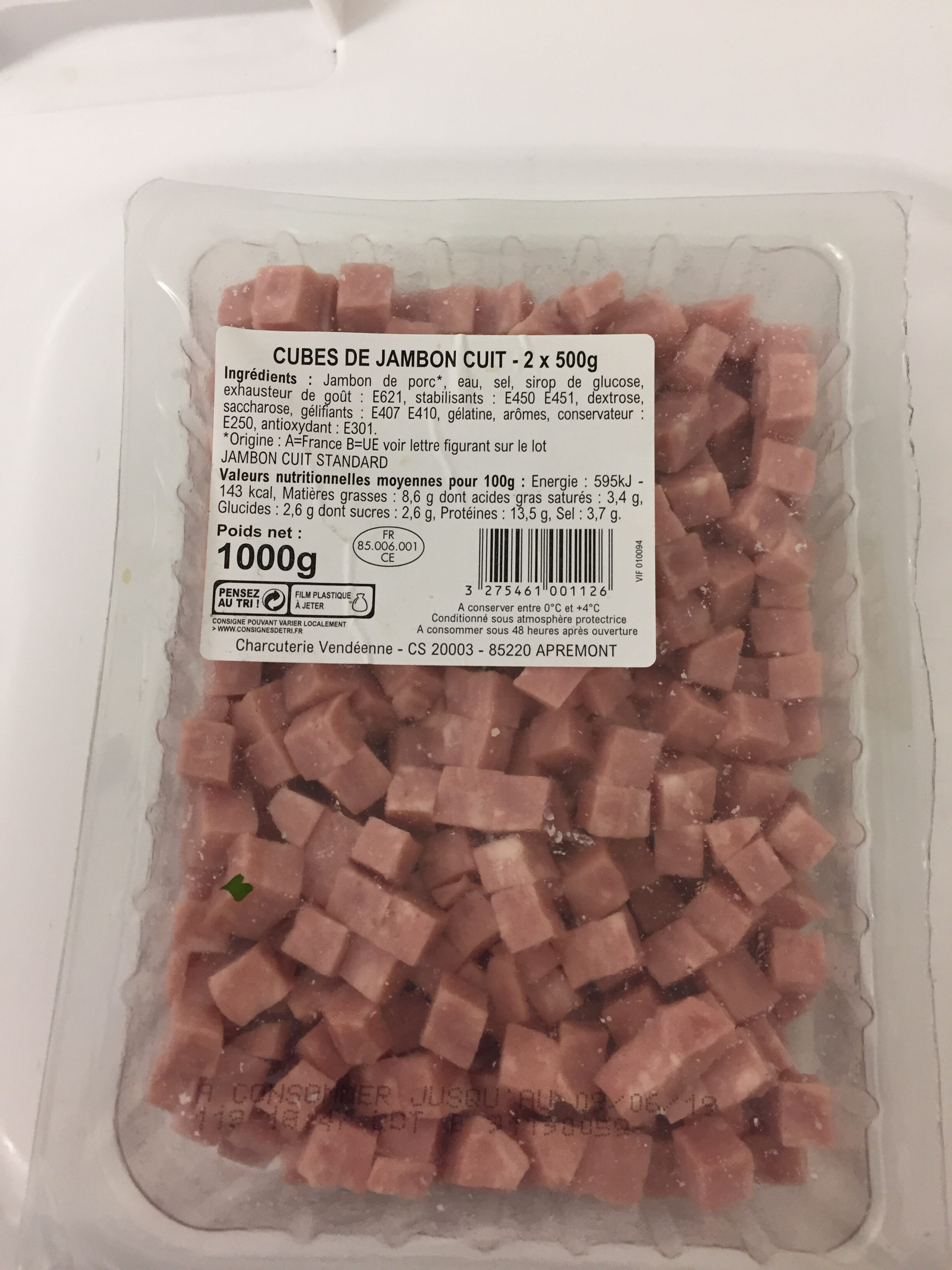 Cubes de jambon cuit - 产品 - fr