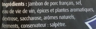 Jambon de Vendée - 成分 - fr