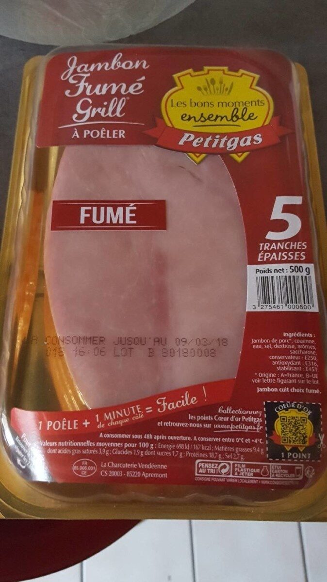 Jambon fumé grill - 产品 - fr
