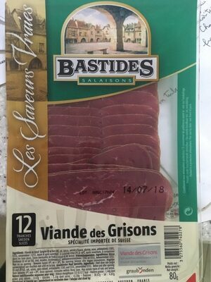 Bastides Grisons Meat Speciality (beef) 12 Slices - Producto - fr