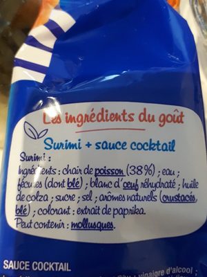 Surimi x20 avec sauce cocktail - Ingredients