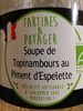 Soupe topinambours - Product