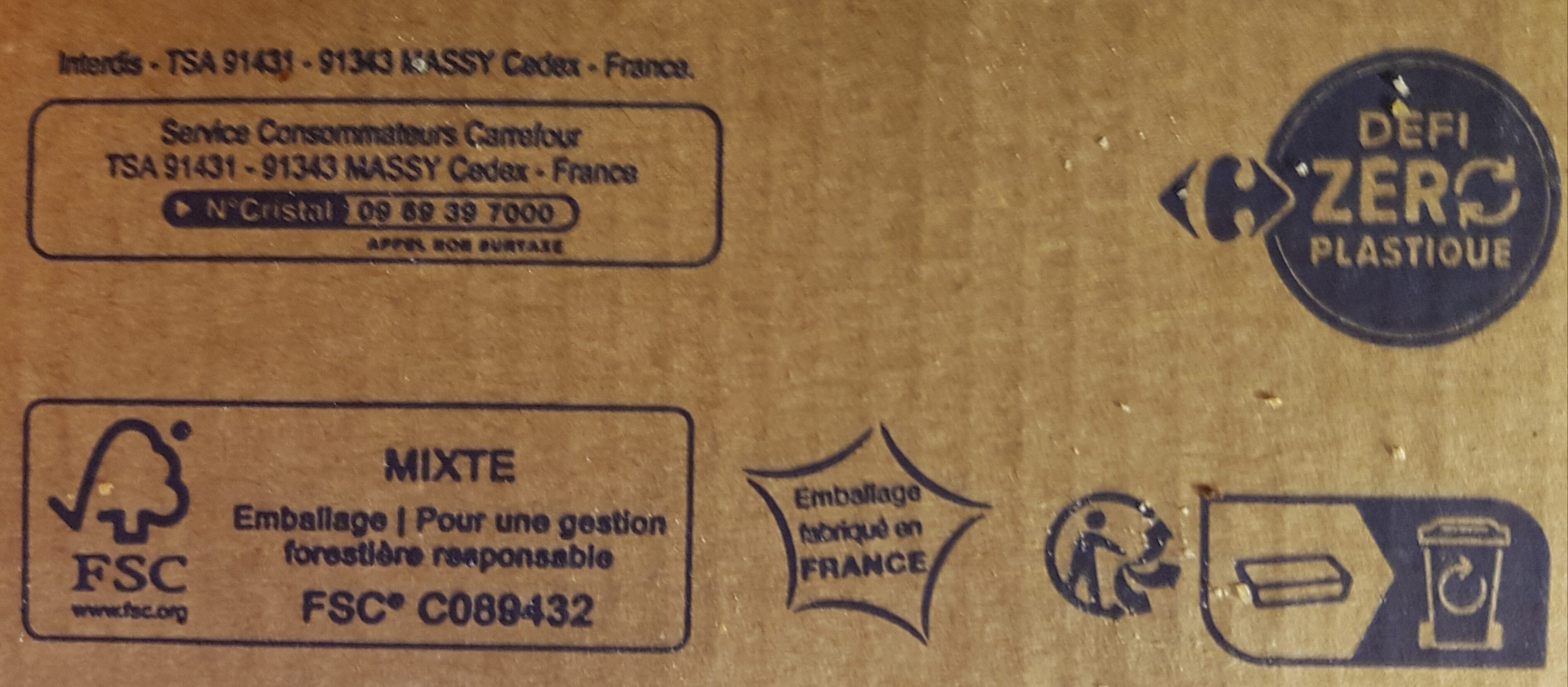 Abricots bio - Instruction de recyclage et/ou informations d'emballage