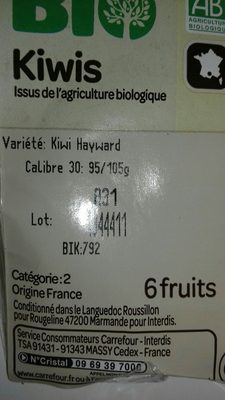 Kiwi - Ingredients - fr