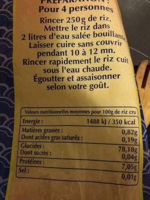 Riz Parf Thai Riziere 5Kg, - Ingredienser - fr