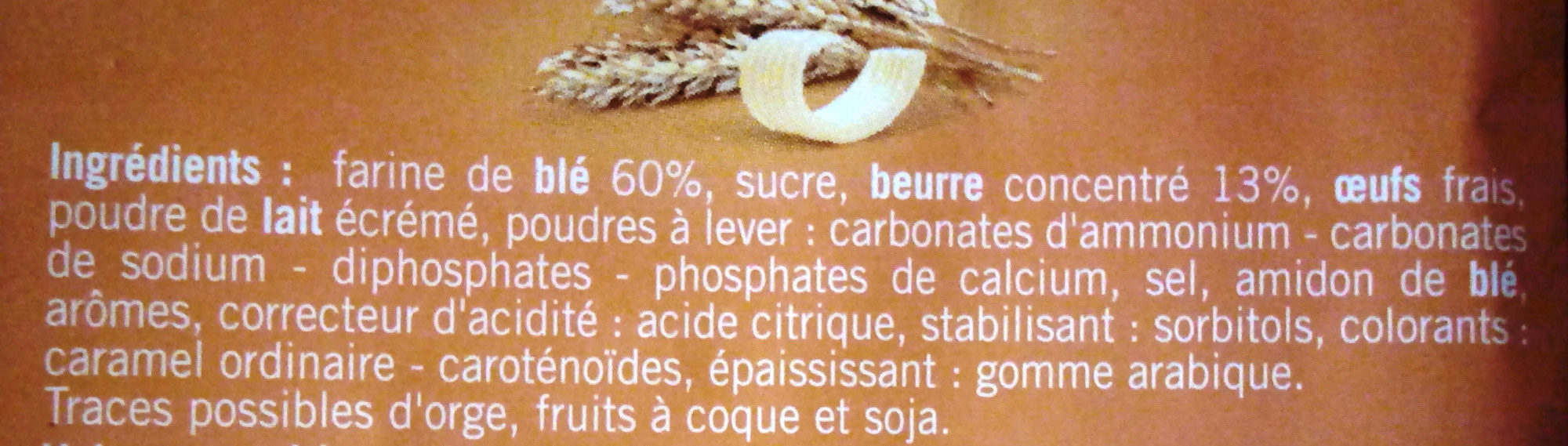 Petit beurre - المكونات - fr
