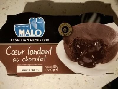 Gâteau au chocolat au coeur fondant MALO - Product - fr