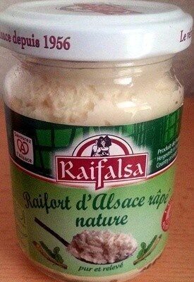 Raifort d'Alsace râpé nature - Product - fr