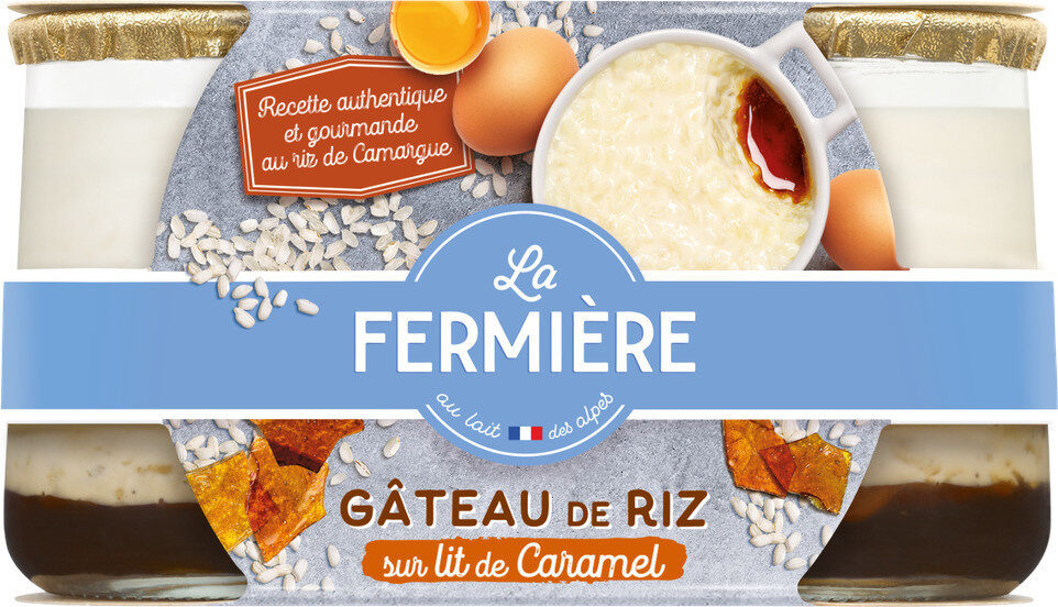 Gâteau de riz sur lit de caramel - Product - fr