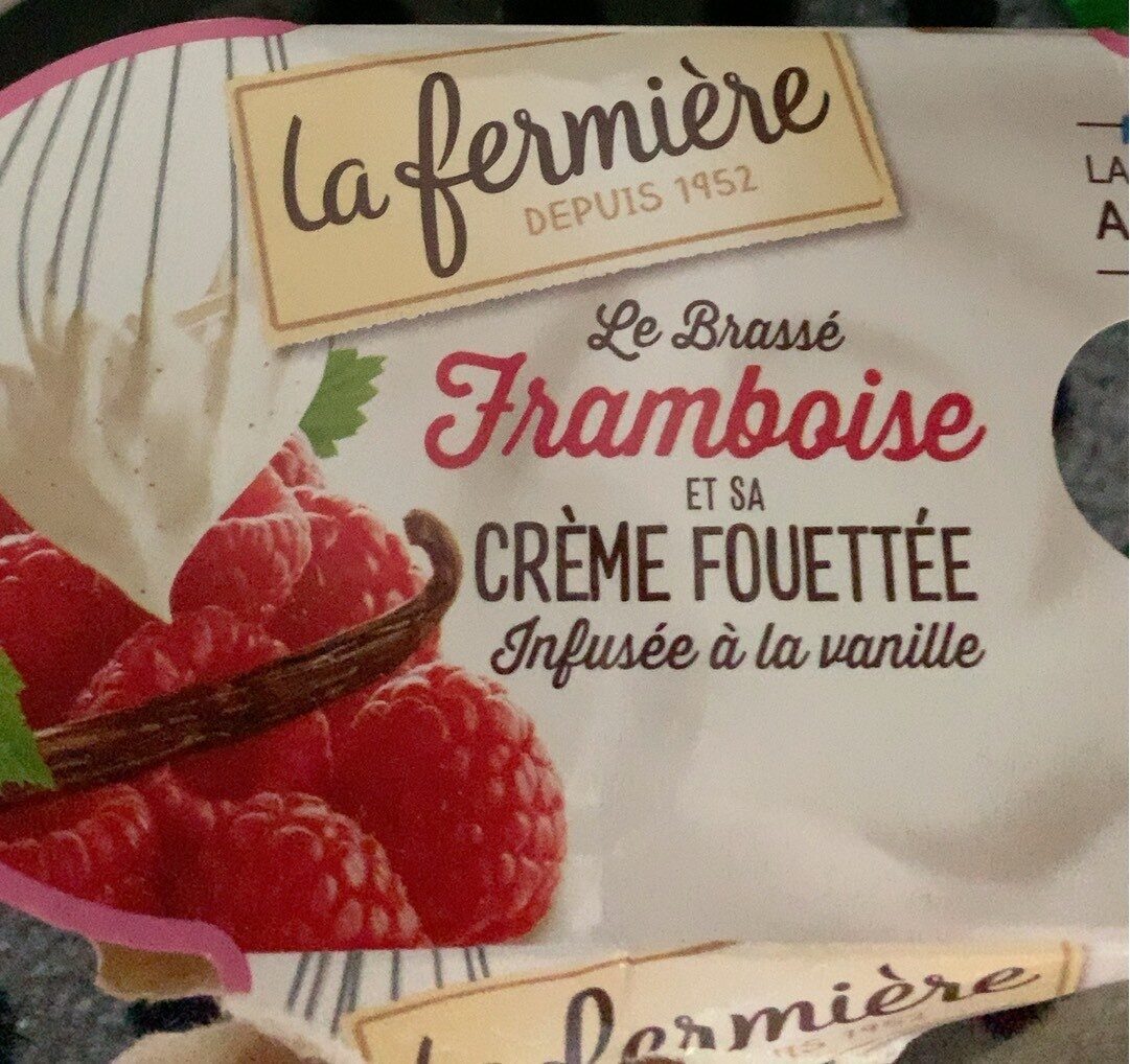 Le brassé framboise et sa crème fouettée - Product - fr