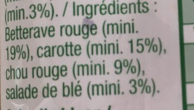 Assiette Douceur - Ingrediënten - fr