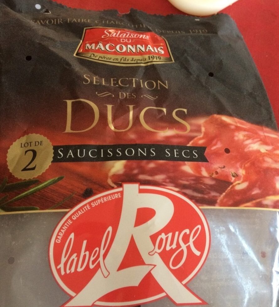 Saucissons secs x2 - Recycling instructions and/or packaging information - fr