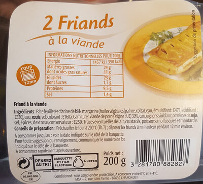 2 friands à la viande - Product - fr