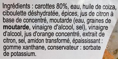 Mes Carottes râpées à la Ciboulette - Ingredients - fr
