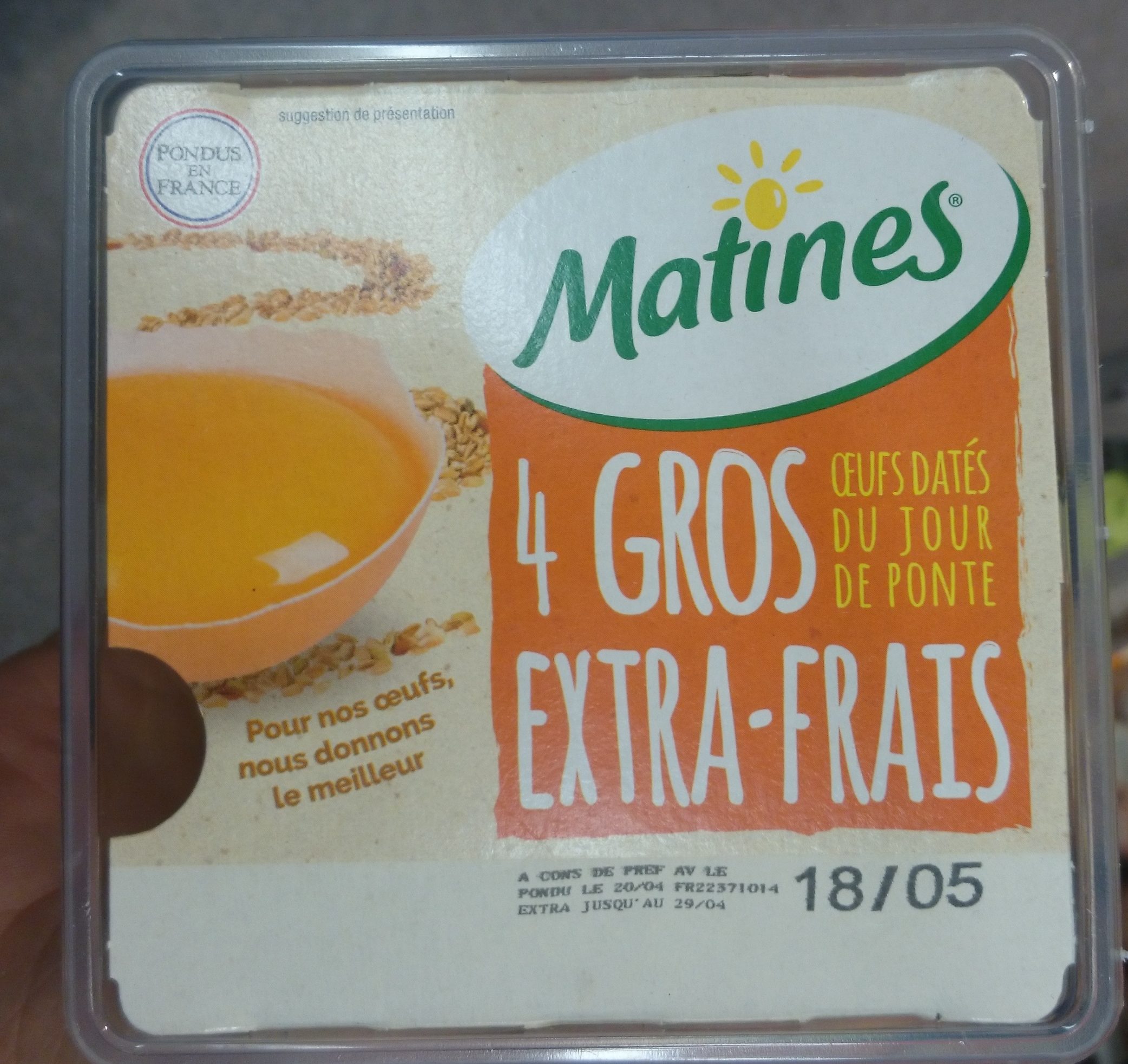 4 Gros oeufs Extra-frais - Product - fr