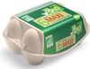 6 maxi œufs Baby Coque de poules élevées en plein air issus de l'agriculture biologique - Producto