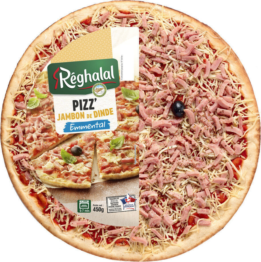 Pizza jambon de dinde emmental halal - Product - fr