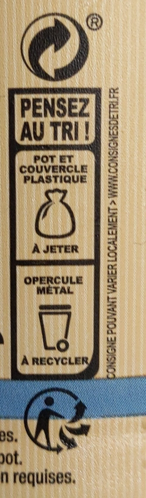 Rillettes de thon - Instruction de recyclage et/ou informations d'emballage