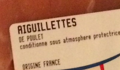 L'Aiguillette de Poulet - Ingrédients