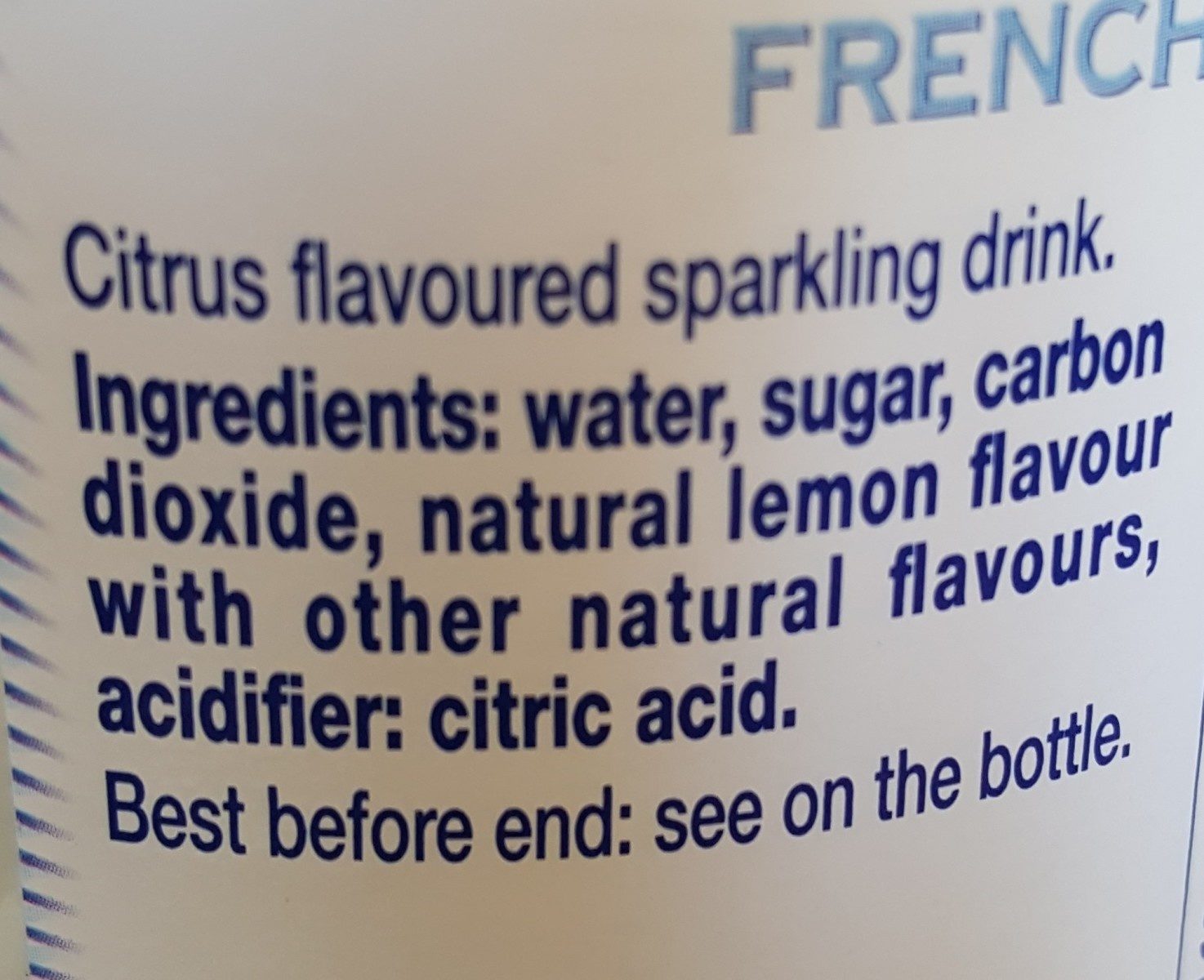 Limonade - Ingredients - fr