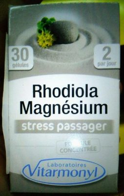 30 Gelules Rhodiola Magnesium Vitarmonyl - Produit