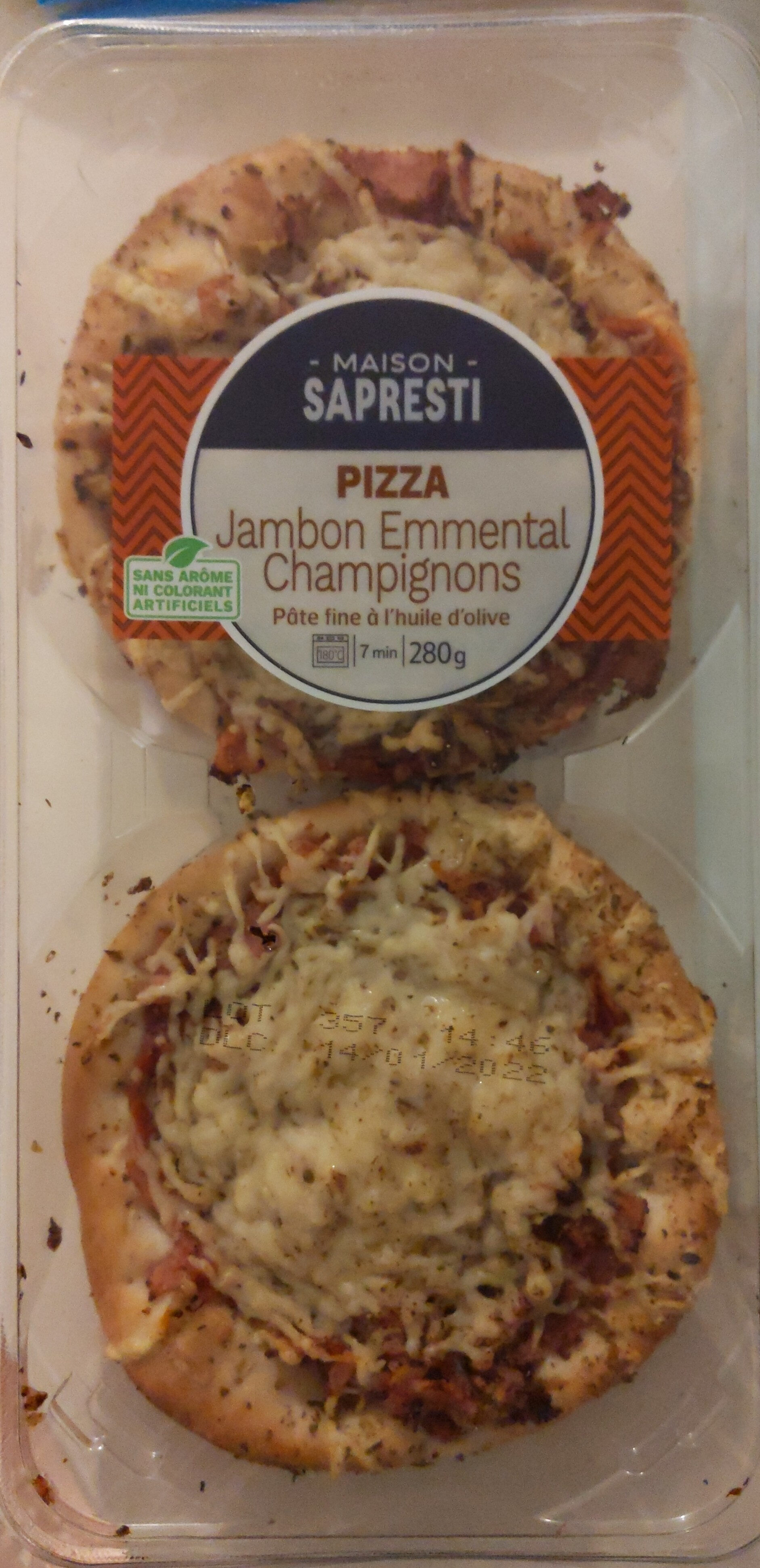 Pizza Jambon Emmental Champignons - Produit