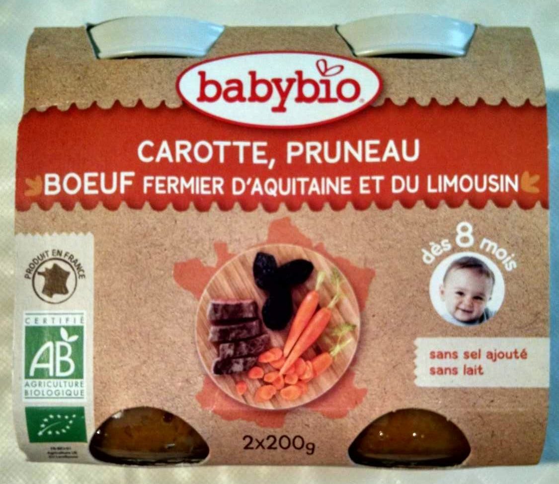 Petit Pot Carotte, Pruneau, Boeuf Fermier Aquitaine & Limousin - Product - fr