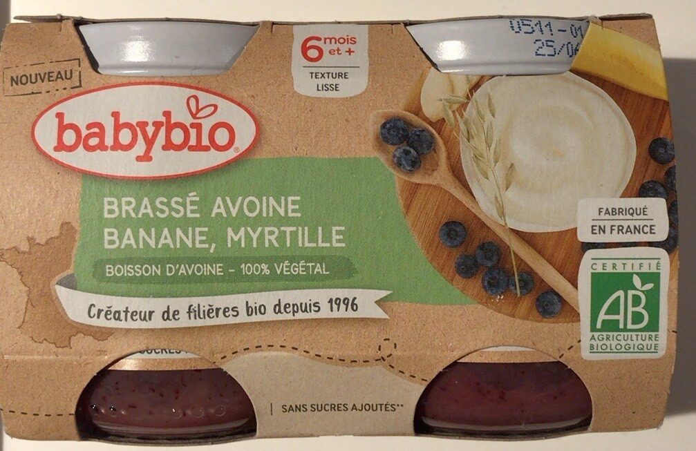Brassé avoine banane myrtille - Product - fr
