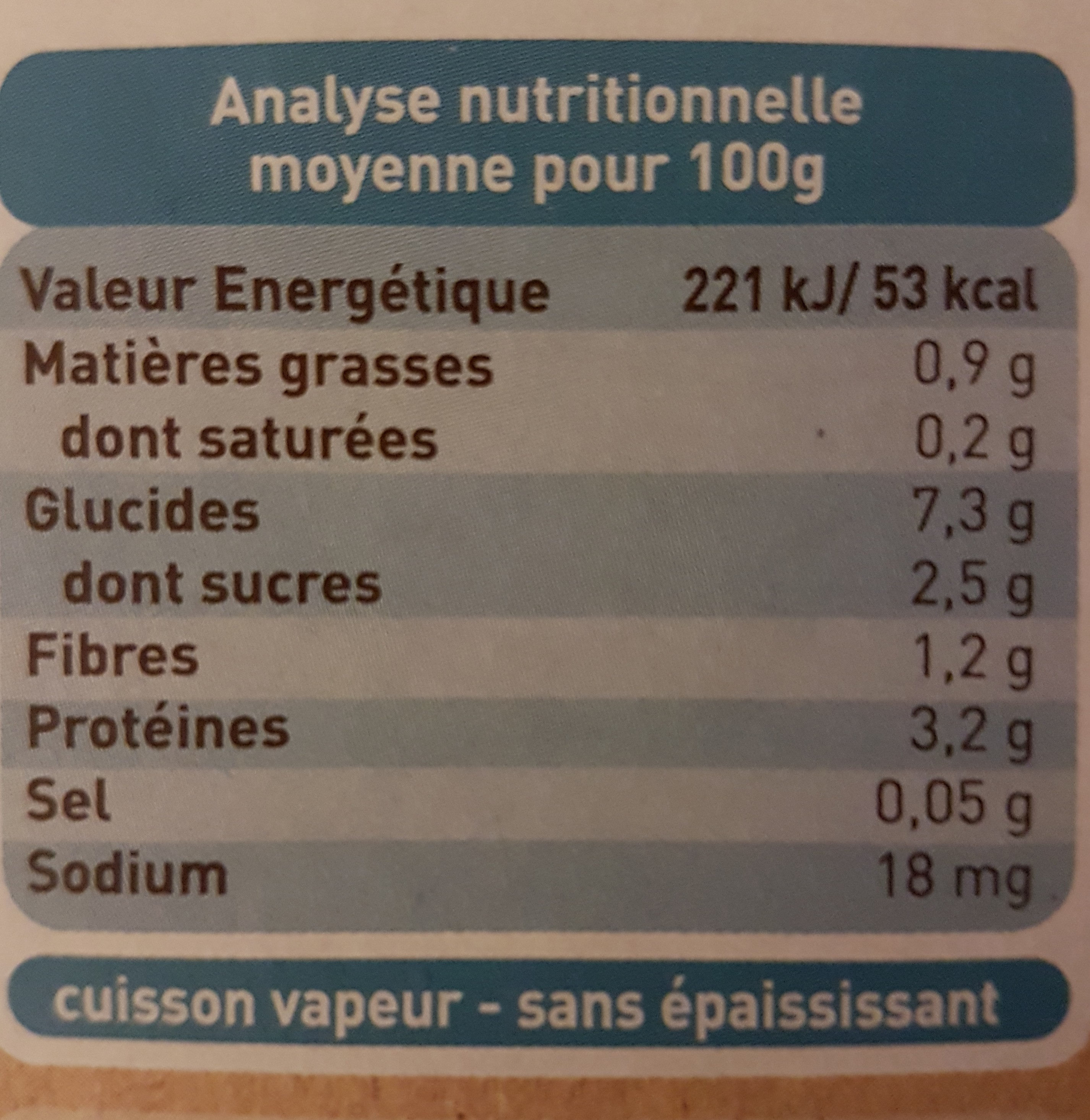 BOLS LEGUMES SAUMON MACARONI 2X200G - Nutrition facts - fr