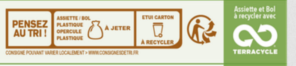 Nuage de panais du Centre Val-de-Loire, haricots verts de Vendée, blé avec ortie - Instruction de recyclage et/ou informations d'emballage