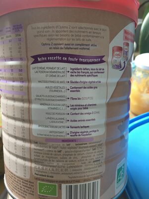 Babybio Optima - 2ème âge - Istruzioni per il riciclaggio e/o informazioni sull'imballaggio - fr