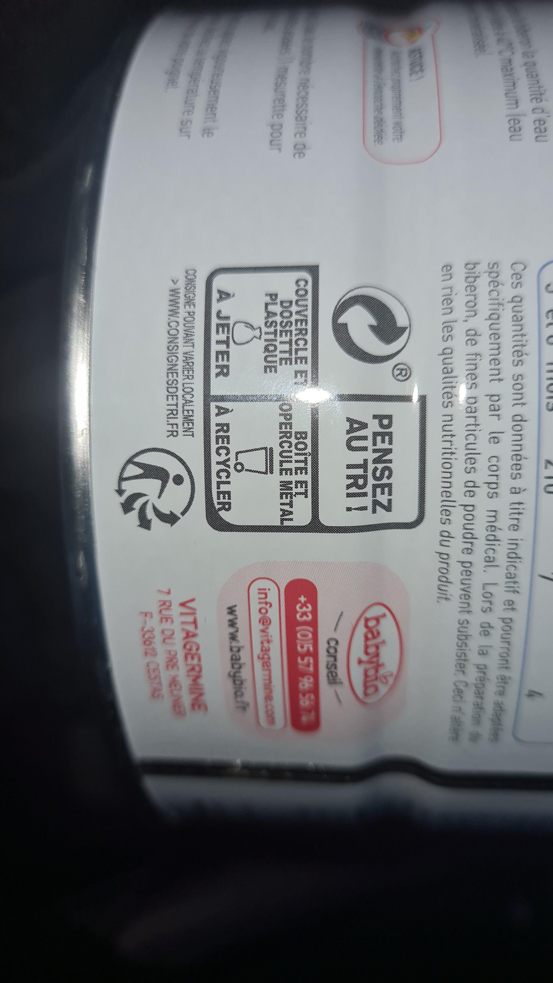 Caprea au lait de chèvre - Instruccions de reciclatge i/o informació d’embalatge - fr