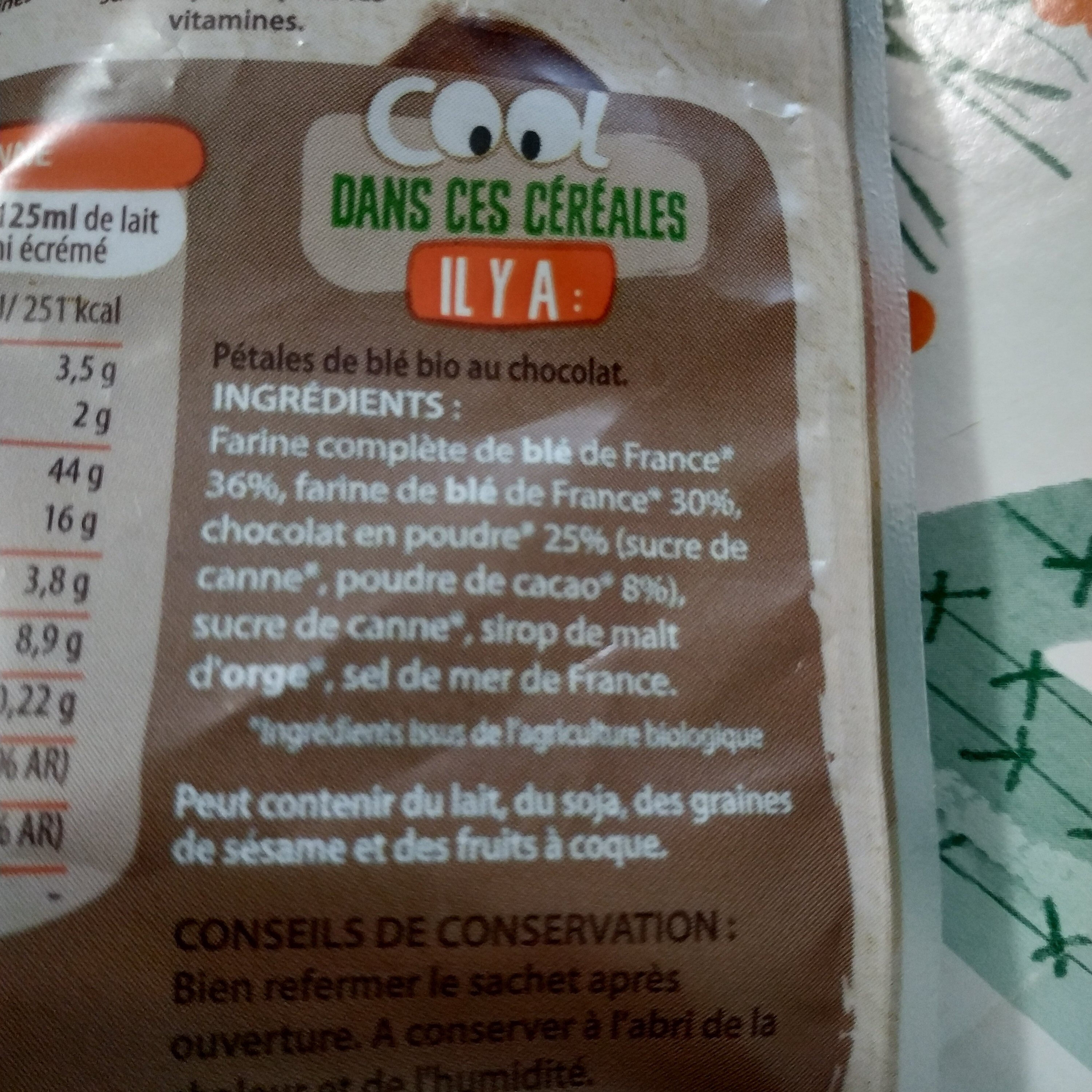 Cool Pétales Chocolat - Ingredienser - fr