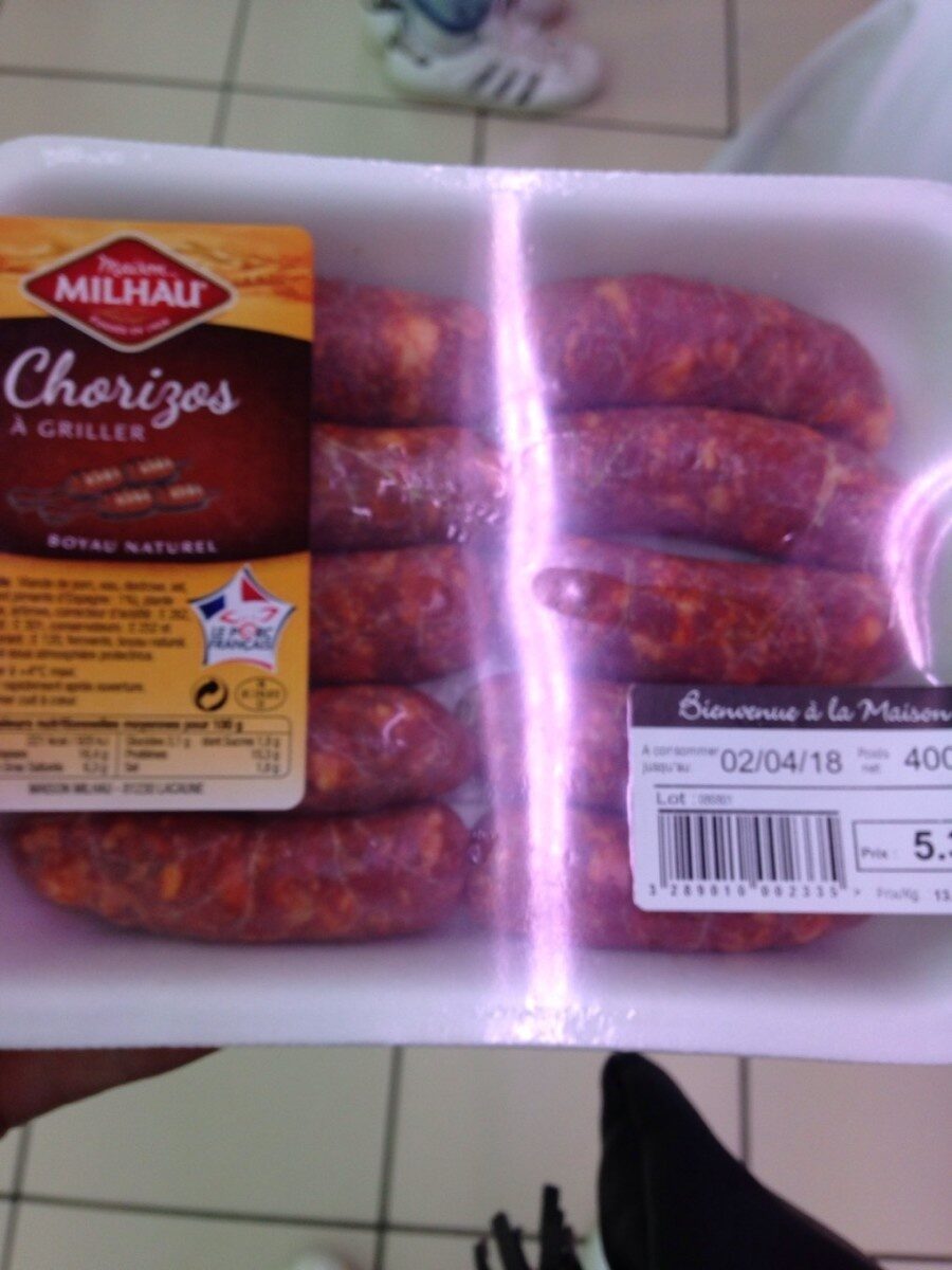 9 Chorizos a griller MAISON MILHAU - Product - fr